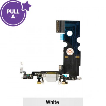 Charging Port Flex Cable for iPhone 8 (PULL-A)-White