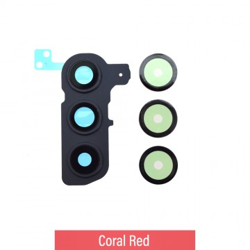 Rear Camera Glass With Frame for Samsung Galaxy S25 S931B-Coral Red