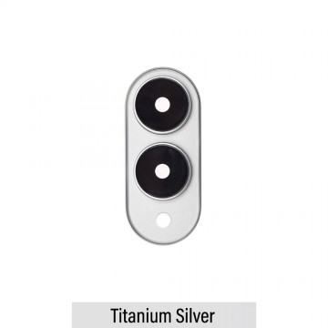 Rear Camera Glass With Frame for Samsung Galaxy S25 Edge S937B-Titanium Silver