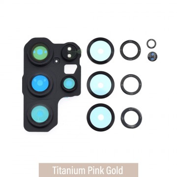 Rear Camera Glass With Frame for Samsung Galaxy S25 Ultra S938B-Titanium Pink Gold
