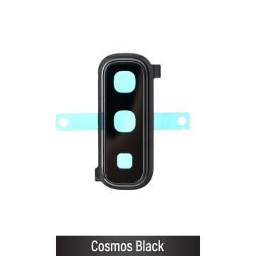 Rear Camera Lens with Bezel for Samsung Galaxy Fold F900F / F907B-Cosmos Black