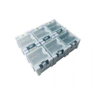 Small SMD Component Storage Modular Snap Boxes  (6 packs)