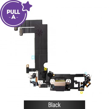 Charging Port for iPhone 12 mini (PULL-A)-Black