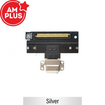AMPLUS Charging Port with Flex Cable for iPad Air (2019)-Silver