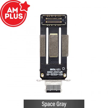 AMPLUS Charging Port with Flex Cable for iPad mini 6-Space Gray