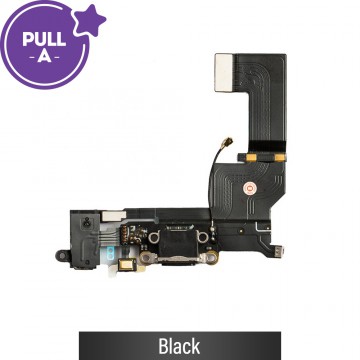 Charging Port Flex Cable for iPhone SE (PULL-A)-Black