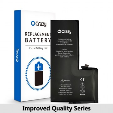 Crazy Improved Quality-  iPhone 11 Pro Max Replacement Battery with Adhesive Strips 3969mAh (TI CHIP: TI 27546-A3 IC) (Cheapest Price)