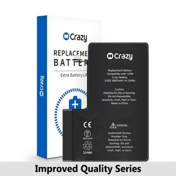 Crazy Improved Quality- iPhone 12 Pro Max Replacement Battery with Adhesive Strips 3687mAh (TI CHIP: TI 27546-A3 IC) (Cheapest Price)