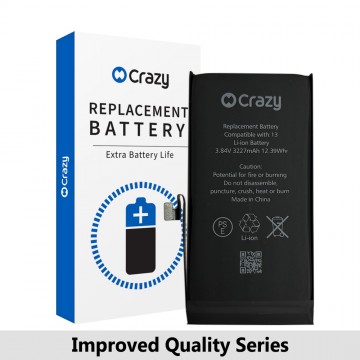Crazy Improved Quality- iPhone 13 Replacement Battery with Adhesive Strips 3227mAh (TI CHIP: TI 27546-A3 IC) (Cheapest Price)