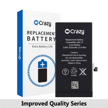 Crazy Improved Quality- iPhone 13 Replacement Battery with Adhesive Strips 3227mAh (TI CHIP: TI 27546-A3 IC) (Cheapest Price)