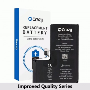 Crazy Improved Quality- iPhone 13 Pro Max Replacement Battery with Adhesive Strips 4352mAh (TI CHIP: 27546) (Cheapest Price)