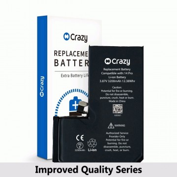 Crazy Improved Quality- iPhone 14 Pro Replacement Battery with Adhesive Strips 3200mAh (TI CHIP: 27546) (Cheapest Price)
