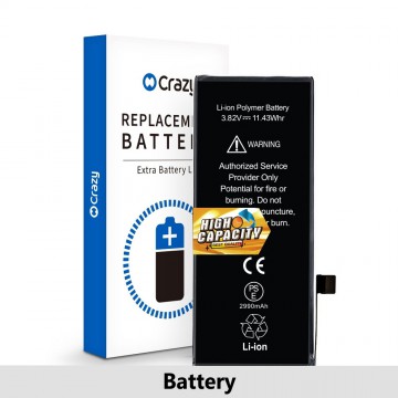iPhone 8 Plus Replacement Battery with Adhesive Strips 2990mAh (High Capacity+SinoWealth Solution)