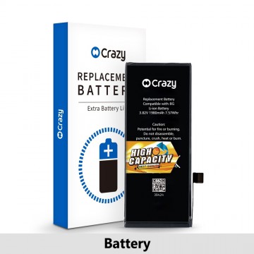 iPhone 8 Replacement Battery with Adhesive Strips 1980mAh (High Capacity + TI CHIP: 27546)