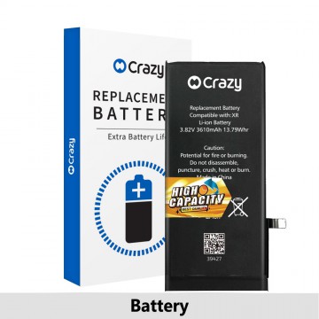 iPhone XR Replacement Battery with Adhesive Strips 3610mAh (High Capacity + TI CHIP: 27546)