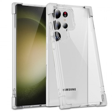 Anti-Shock Space Protective Clear Case Cover for Samsung Galaxy S24 Ultra-Transparent