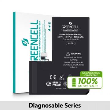 Greencell Diagnosable iPhone 13 Pro Replacement Battery with Adhesive Strips 3095mAh (IOS Calibration Compatible)