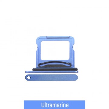 Dual SIM Card Tray for iPhone 16 / 16 Plus-Ultramarine (Compatible with Single SIM Phones and Dual SIM Phones)