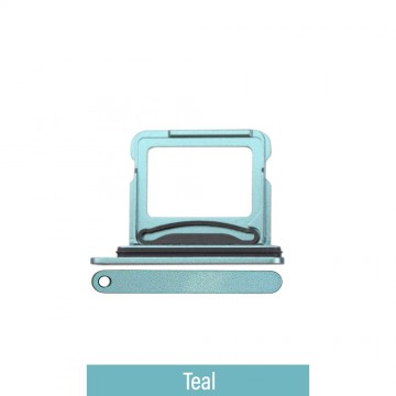 Dual SIM Card Tray for iPhone 16 / 16 Plus-Teal (Compatible with Single SIM Phones and Dual SIM Phones)