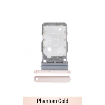 Dual SIM Card Tray for Samsung Galaxy S21 Plus G996-Phantom Gold