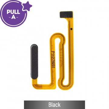 Power & Fingerprint Reader Flex Cable for Samsung Galaxy A12 A125F / A12 Nacho A127F (PULL-A)-Black