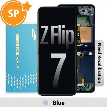 Samsung Galaxy Z Flip7 F766B Screen with Frame Digitizer GH82-37581A (Service Pack)-Blue