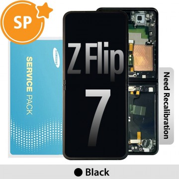 Samsung Galaxy Z Flip7 F766B Screen with Frame Digitizer GH82-37581C (Service Pack)-Black