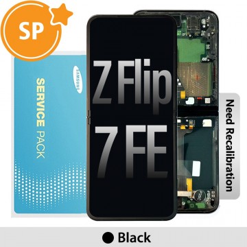 Samsung Galaxy Z Flip7 FE F761B Screen with Frame Digitizer GH82-37734A (Service Pack)-Black