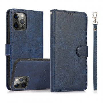 Magnetic Split PU Leather Flip Wallet Cover Case for iPhone 12 / 12 Pro