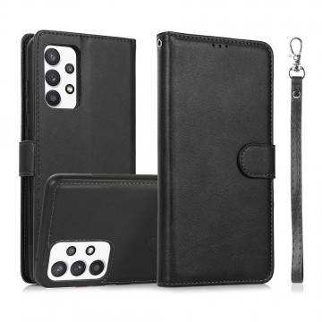 Magnetic Split PU Leather Flip Wallet Cover Case for Samsung Galaxy A32 5G