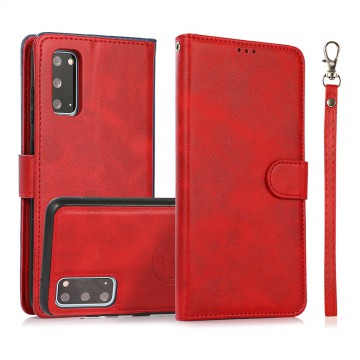 Magnetic Split PU Leather Flip Wallet Case for Samsung Galaxy S20