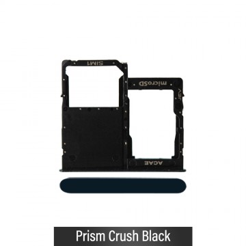 Single SIM Card Tray for Samsung Galaxy A41 A415F-Prism Crush Black