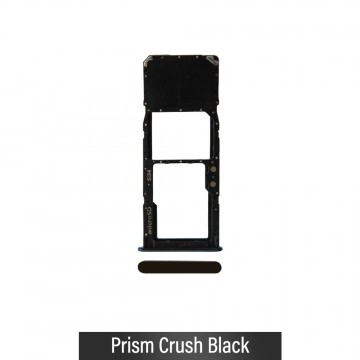 Single SIM Card Tray for Samsung Galaxy A71 A715F-Prism Crush Black