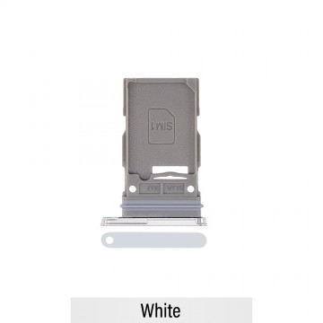 Single SIM Card Tray for Samsung Galaxy S22 S901B / S22 Plus S906B-White