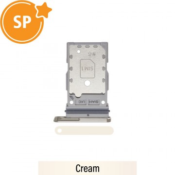 Dual SIM Card Tray for Samsung Galaxy S23 Ultra S918B GH98-48039B (Service Pack)-Cream