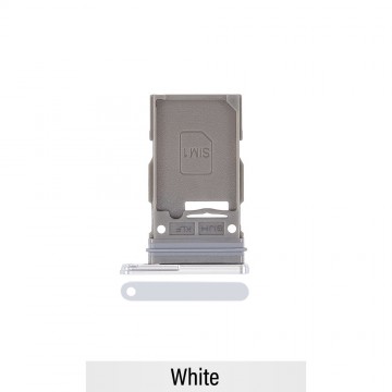 Single SIM Card Tray for Samsung Galaxy S22 Ultra 5G S908B-White