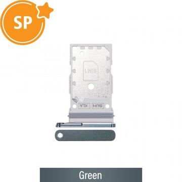 Dual SIM Card Tray for Samsung Galaxy S22 Ultra S908B GH98-47138D (Service Pack)-Green