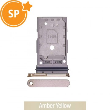 SIM Card Tray for Samsung Galaxy S24 S921B / S24 Plus S926B GH98-48906D (Service Pack)-Amber Yellow