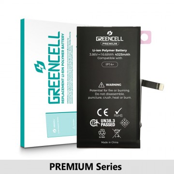 Greencell PREMIUM Series- iPhone 14 Plus Replacement Battery with Adhesive Strips 4325mAh (Original Chip & Cell Best Quality in the Market)