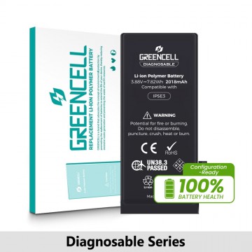 Greencell Diagnosable iPhone SE3 (2022) Replacement Battery with Adhesive Strips 2018mAh (Configuration Ready)