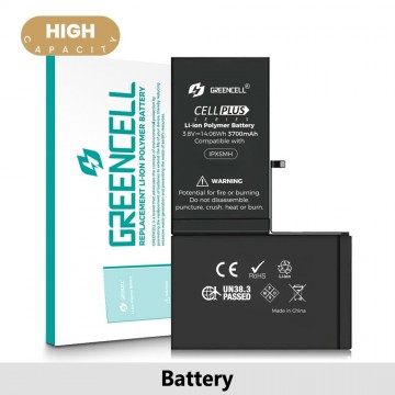 Greencell (High Capacity 3700mAh) iPhone XS Max Replacement Battery with Adhesive Strips (Original Chip Best Quality In The Market)