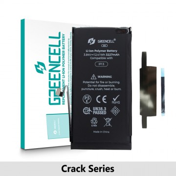 Greencell Crack Series- iPhone 13 CRACK Battery with Adhesive Strips 3227mAh (No Need Soldering & No Need Tag-on)