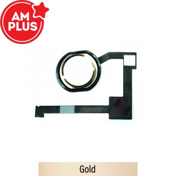 AMPLUS Home button with Flex Cable for iPad Air 2 / Pro 12.9 (2015) / mini 4-Gold