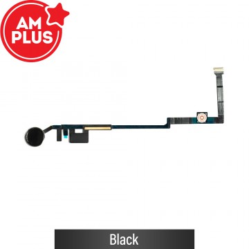 AMPLUS Home Button with Flex Cable for Apple iPad 5 2017 /  iPad 6 2018-Black