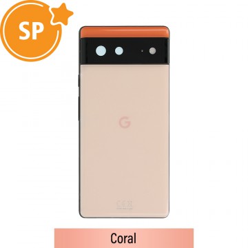 Rear Housing for Google Pixel 6 G949-00180-01 (Service Pack)-Coral