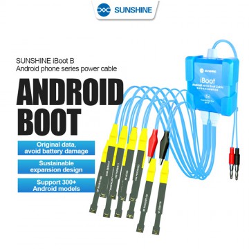 SUNSHINE iBoot B Power Cable For Android Phone Series Power Supply Cable Smart Anti-burn Battery Test Cable ON / OFF Switch Line