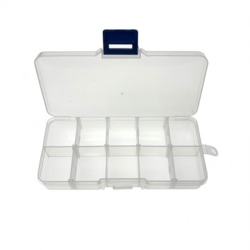 Electronic Component Transparent Plastic Storage Box (127*67*22mm)