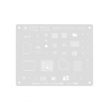 MiJing High Precision BGA Reballing Stencil for iPhone 11 / 11 Pro / 11 Pro Max