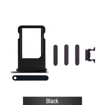 SIM Card Tray and Side Button for iPhone 8 Plus-Black