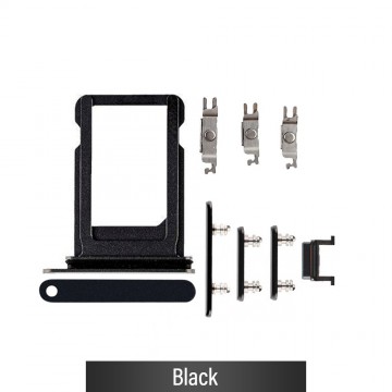 SIM Card Tray and Side Button for iPhone X-Black